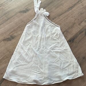 #0362 NWT CUPSHE LINED WHITE SUMMER DRESS  SIZE: SMALL